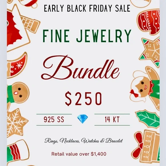 14k Gold & 925 Sterling Silver & Gemstone Surprise Jewelry Bundle, RTV +$1,500 🍁 - Picture 2 of 2